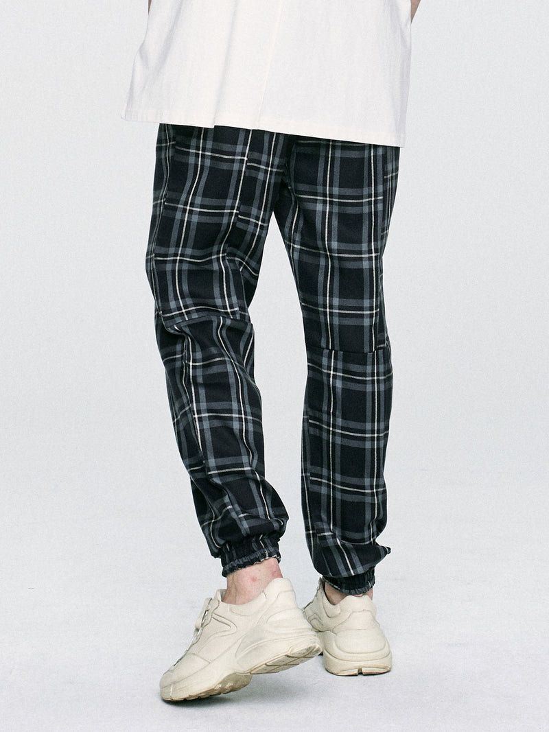 ディープリーク(DPRIQUE)   CHECK JOGGER PANTS - BLACK