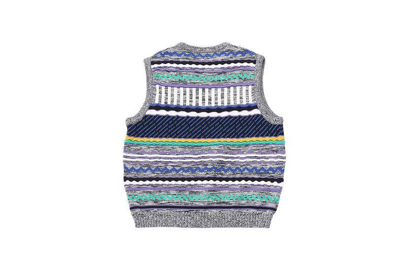 Q CUMBERS (キューカンバース) MIX PATTERN VEST/ Multi