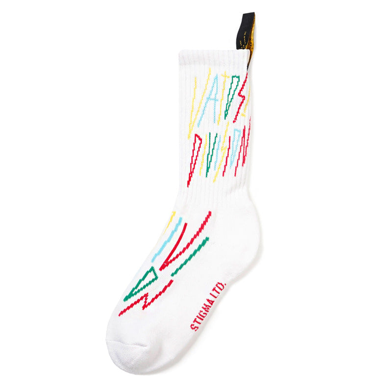STIGMA(スティグマ)  RAINBOW SKATE SOCKS WHITE