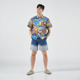 アクメドラビ(acme' de la vie)  PAISLEY SHIRTS BLUE