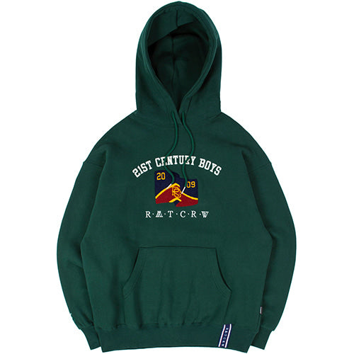 ロマンティッククラウン(ROMANTIC CROWN) 21C BOYS LOGO HOOD_GREEN