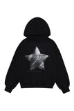 MYDEEPBLUEMEMORIES(マイディープブルーメモリーズ)      A Star Is Live On hoodie black