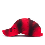 ブラックブロンド(BLACKBLOND) BBD Ripped Sprayed Custom Covered Logo Cap (Red)