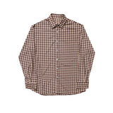 SINCITY (シンシティ) Hounds tooth shirt Brown