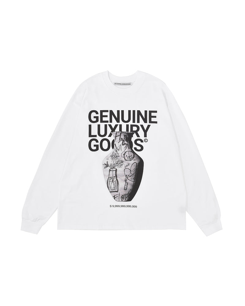 MYDEEPBLUEMEMORIES(マイディープブルーメモリーズ)     MYD front in white long sleeve