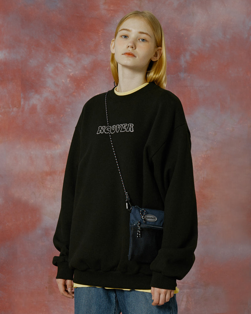 NCOVER（エンカバー）HOTFIX LOGO SWEATSHIRT-BLACK