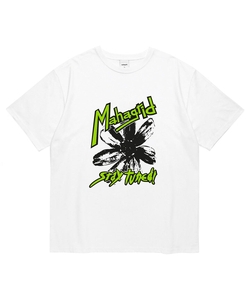 mahagrid (マハグリッド)  FLOWER PRINT TEE [WHITE]
