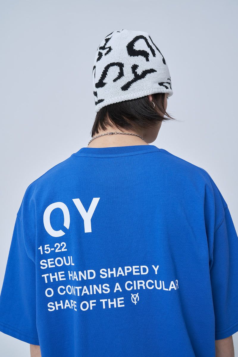 オーワイ(OY) WAVE LOGO BEANIE-WHITE