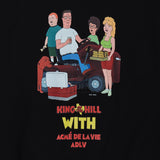 アクメドラビ(acme' de la vie)  BACKYARD FAMILY - BLACK HOODIE