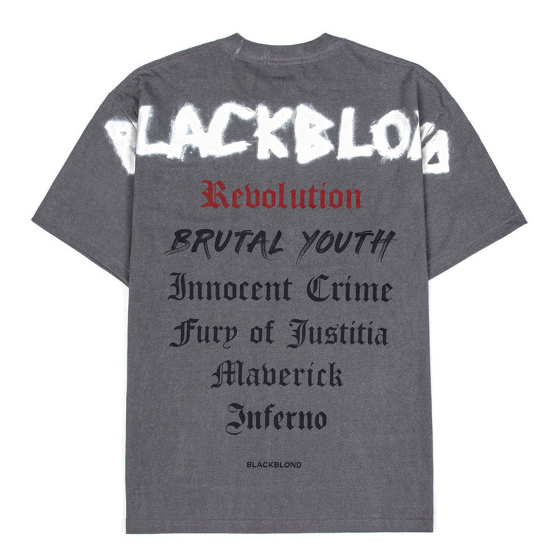 ブラックブロンド(BLACKBLOND) BBD History Pigment T-Shirt (Gray)