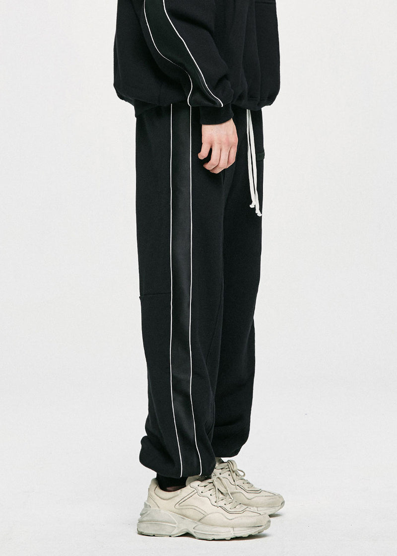 ディープリーク(DPRIQUE) PIPING TRACK PANTS - BLACK