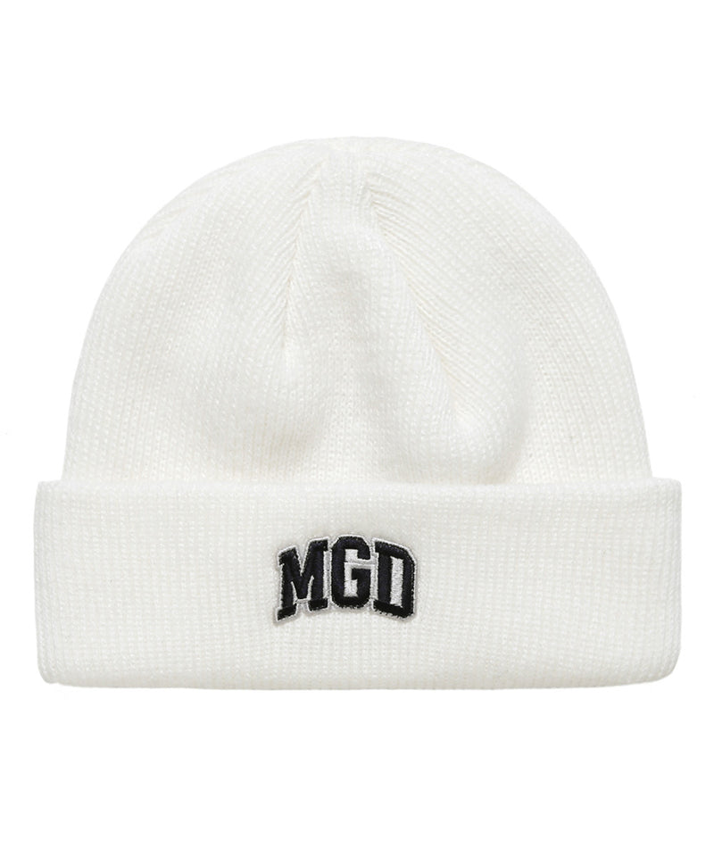 mahagrid (マハグリッド) MGD COLLEGE LOGO BEANIE [IVORY]