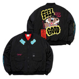 STIGMA(スティグマ)  21 BEAR OVERSIZED MA-1 JACKET BLACK