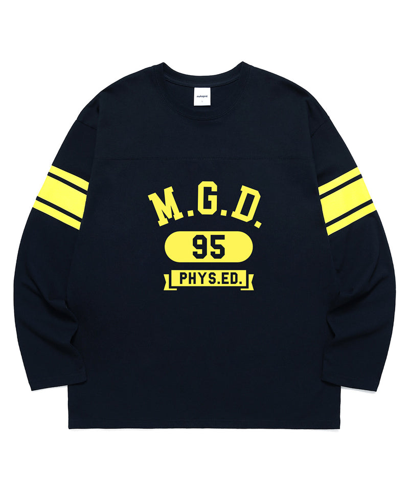 mahagrid (マハグリッド) RUGBY LS TEE [NAVY]