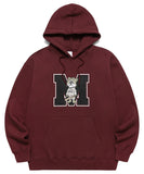 mahagrid (マハグリッド) JIMMY M LOGO HOODIE [BURGUNDY]