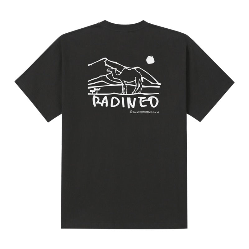 RADINEO (ラディネオ)　Camel black short-sleeved T-shirt