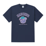 RADINEO (ラディネオ)　Purple bear navy short-sleeved T-shirt