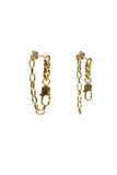 BLACKPURPLE (ブラックパープル) latching chaindrop earring_gold