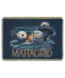 mahagrid (マハグリッド) SEA OTTER FAMILY BLANKET [NAVY]