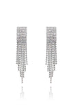 PASION (パシオン) [925 silver] Raindrop Cubic Drop Earrings