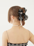 TMO BY 13MONTH（ティーエムオーバイサーティンマンス）RIBBON HAIR CLIP (GRAY)