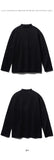 FEPL(ペプル) Soft cotton mockneck long sleeve t-shirt black JDLT1340