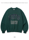 FEPL(ペプル) Not this earth graphic sweat shirt green JDMT1341