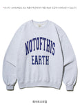 FEPL(ペプル) Not this earth graphic sweat shirt whiteoatmeal JDMT1341