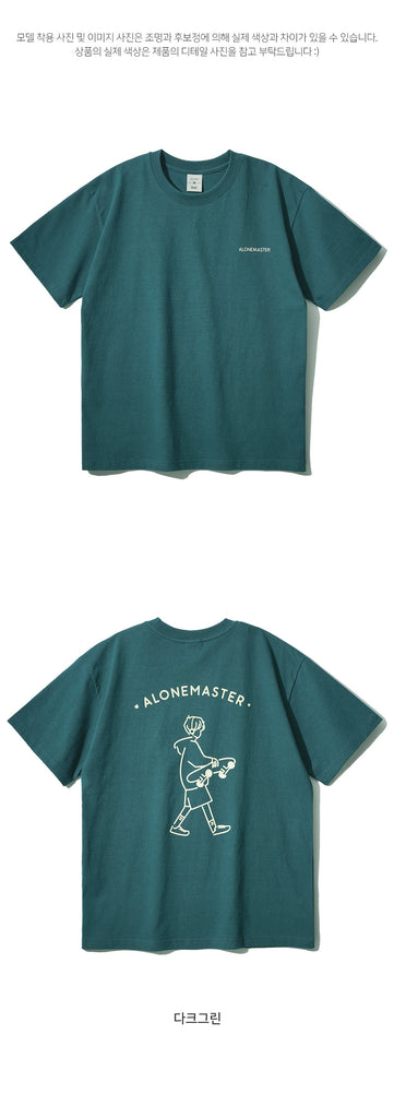 FEPL(ペプル) Board master Graphic T-shirts darkgreen JDST1315