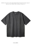 FEPL(ペプル) Line Stich Pigment half Sleeve T-shirts darkgrey KYST1310