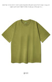 FEPL(ペプル) Line Stich Pigment half Sleeve T-shirts olive KYST1310