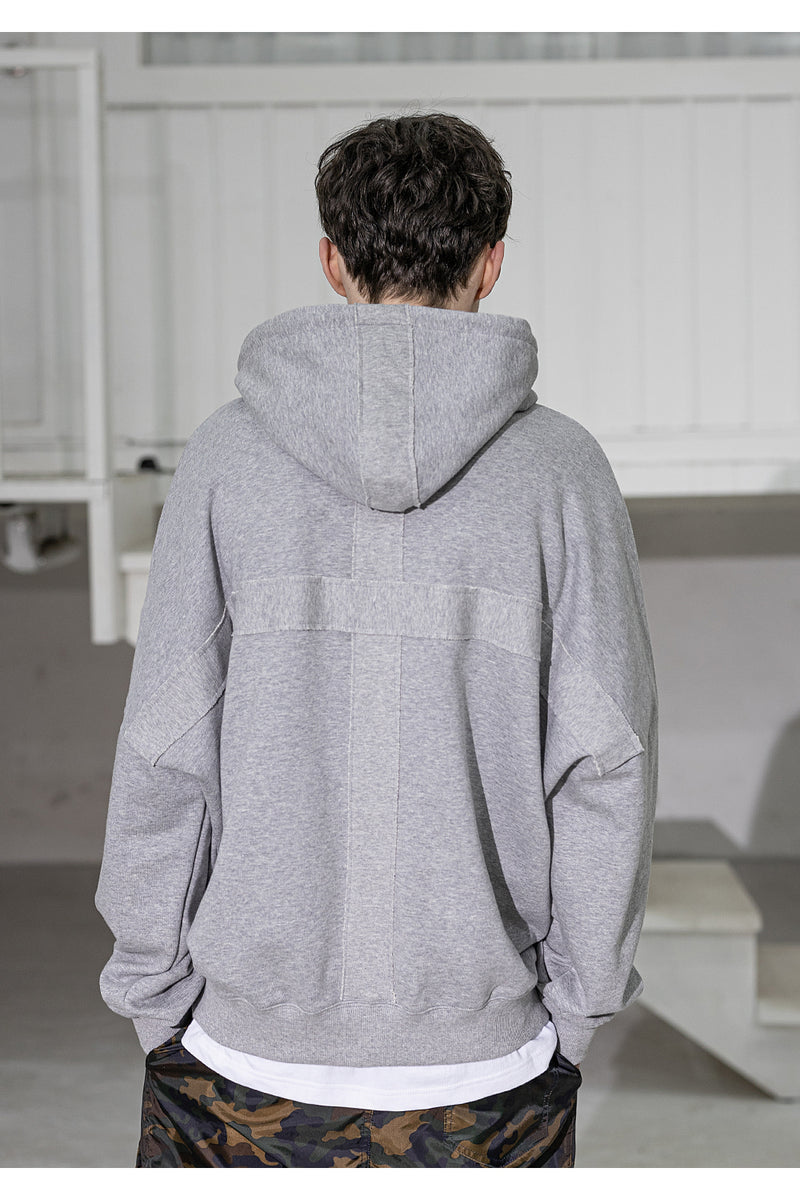 メスノウン(MASSNOUN) CROSS ADD OVERSIZED HOODY MSZHD002-GY