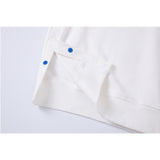 クーデグレース(Coup de grace)  Coup de grâce Nouveau 07-XX BUTTON CREWNECK WHITE