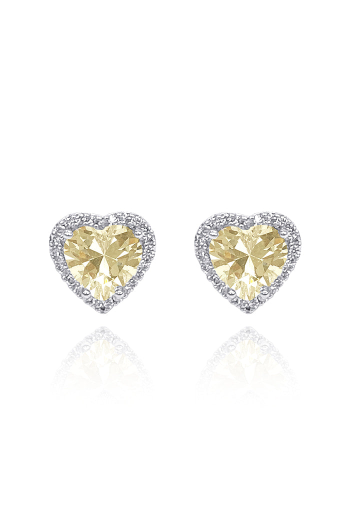 BLACKPURPLE (ブラックパープル) 	 [BLACKLABEL] Tiamo Love Crystal Earring_yellow