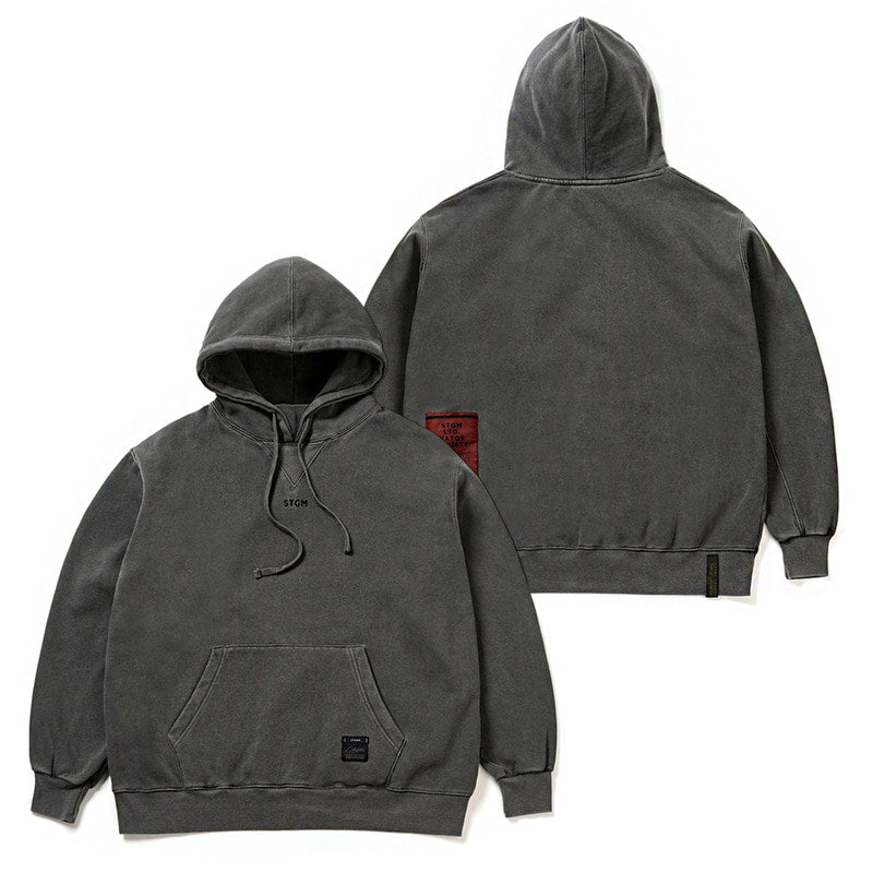 STIGMA(スティグマ)  21 PIGMENT OVERSIZED HEAVY SWEAT HOODIE DARK GREY