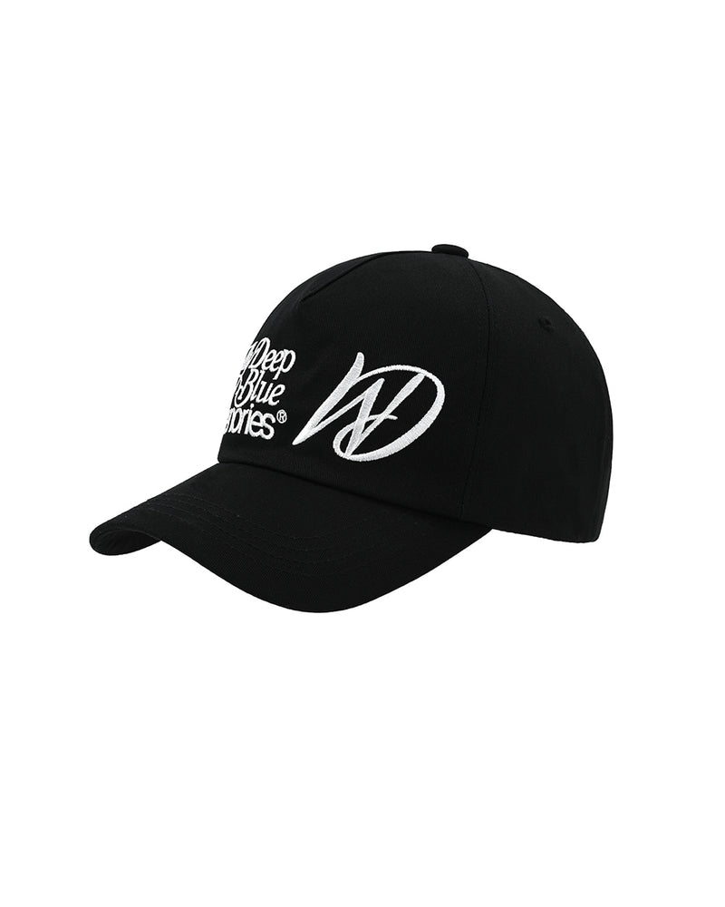 MYDEEPBLUEMEMORIES(マイディープブルーメモリーズ)      MM Double Logo cap black