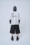 オーワイ(OY)  LAYERED ZIPPER POLA LONG SLEEVE-GREY