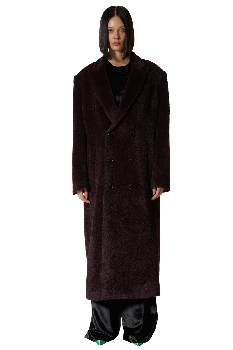 レイブレス(LABELESS)    PURPLE DOUBLE LONG COAT