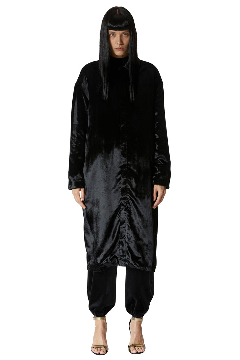 レイブレス(LABELESS)    BLACK BACK SLIT RAIN COAT