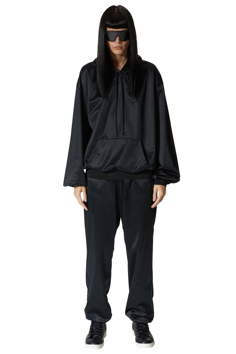 レイブレス(LABELESS)    BLACK BALLOON SLEEVE HOODIE