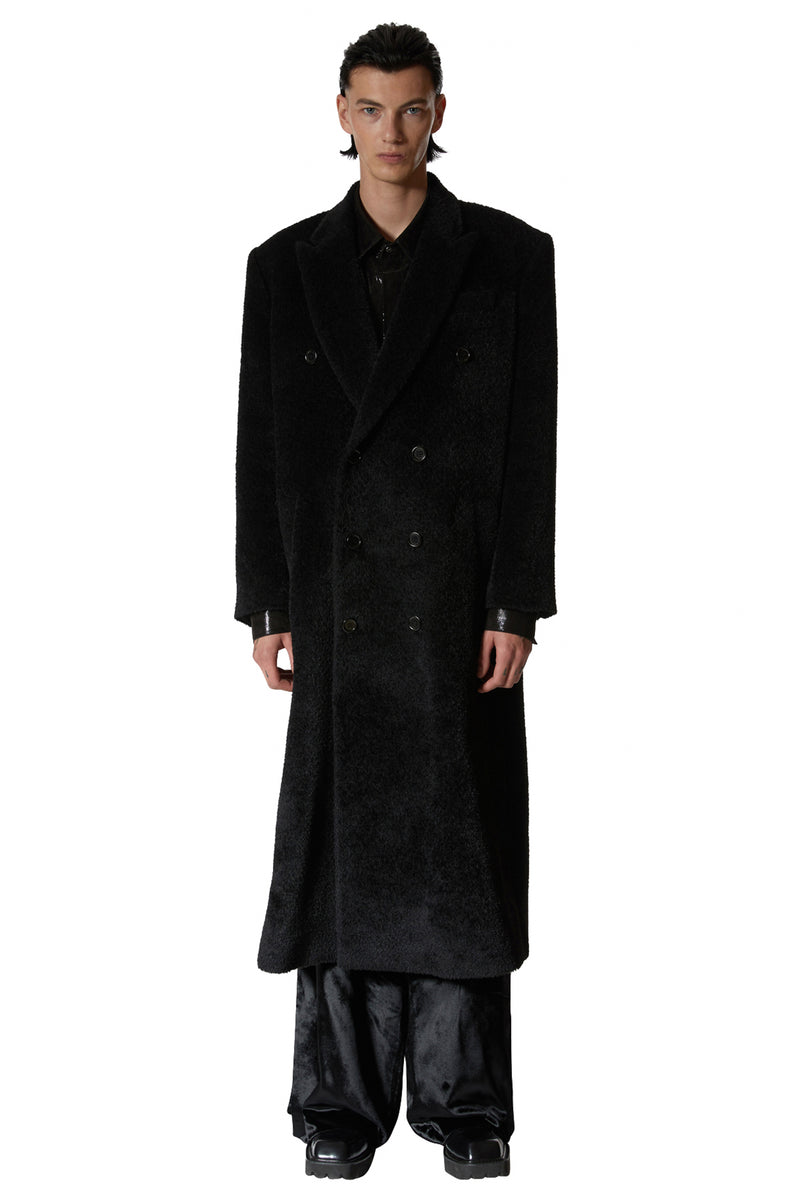 レイブレス(LABELESS)    BLACK DOUBLE LONG COAT