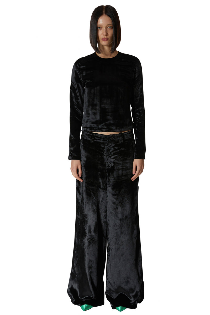 レイブレス(LABELESS)    BLACK SYMBOL EMBELLISHED TOP