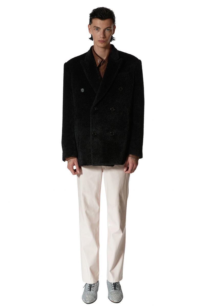 レイブレス(LABELESS)    BLACK DOUBLE BREASTED JACKET