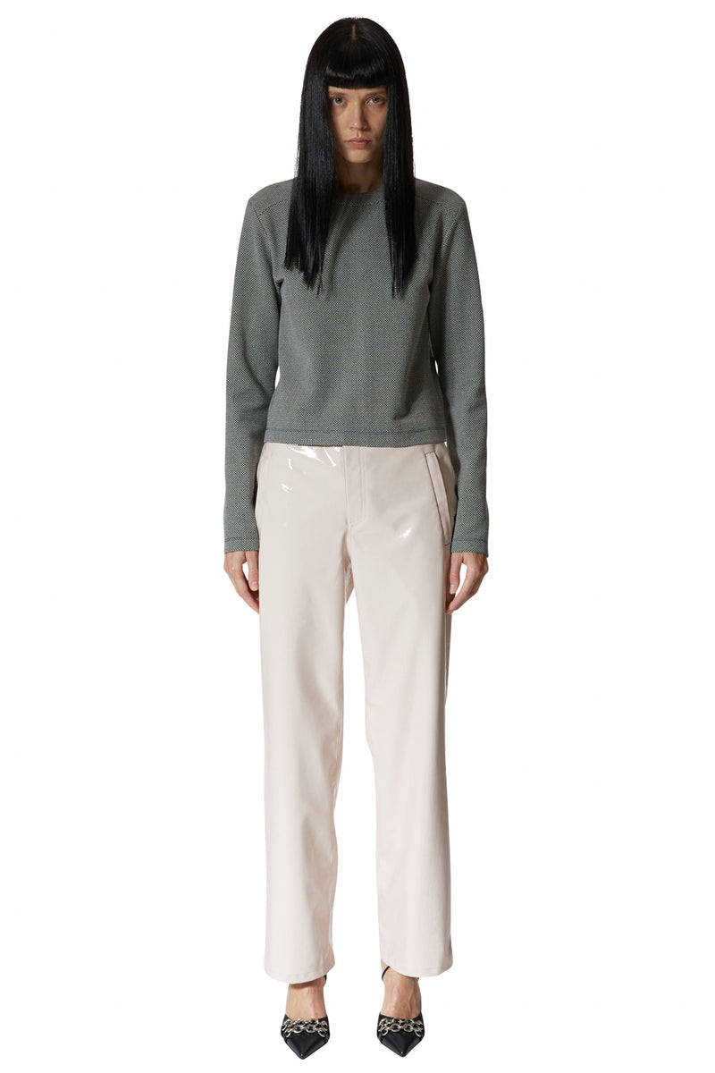 レイブレス(LABELESS)    WHITE SYMBOL EMBELLISHED TOP