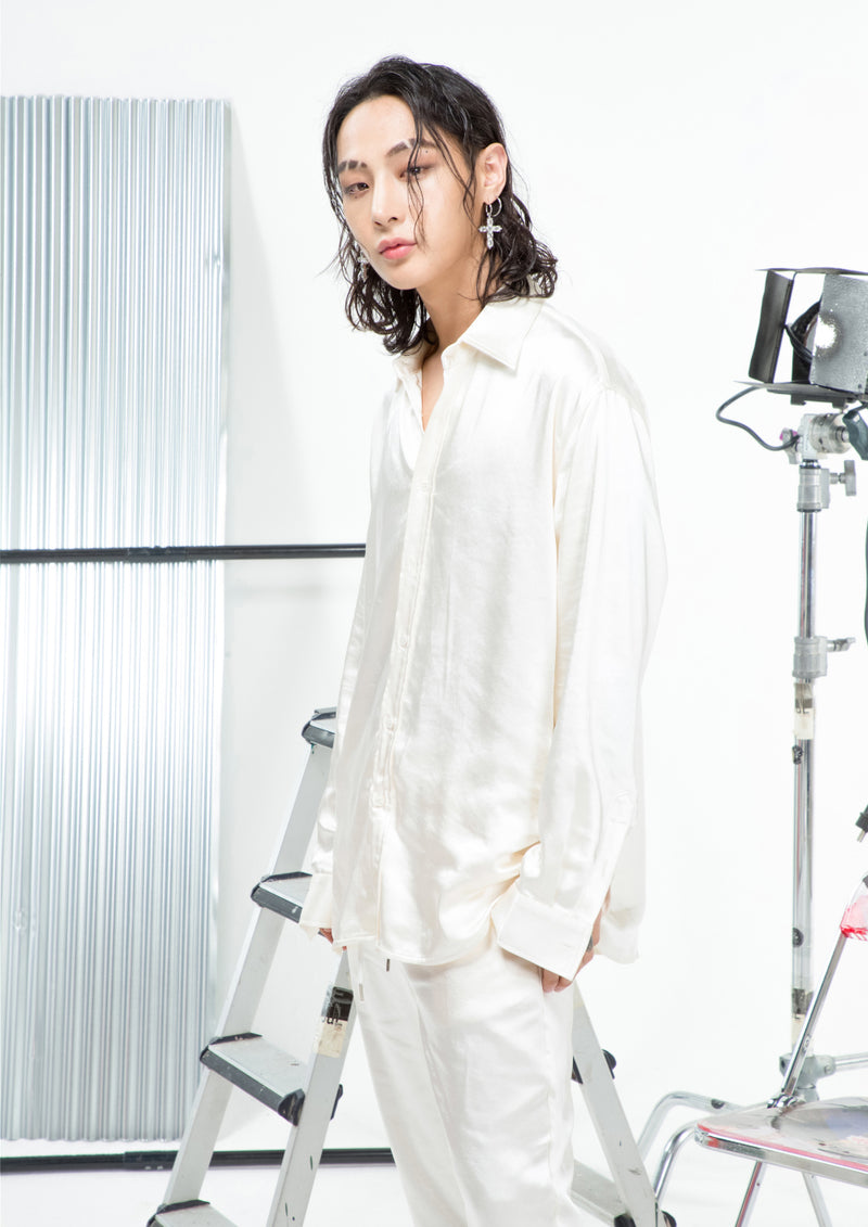SINCITY (シンシティ) Sincity Silk-shirt White