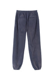 GRAFFITIONMIND(グラフィティオンマインド)          EMBROIDERED LOGO SPRAY WASHED SWEATPANTS (NAVY)
