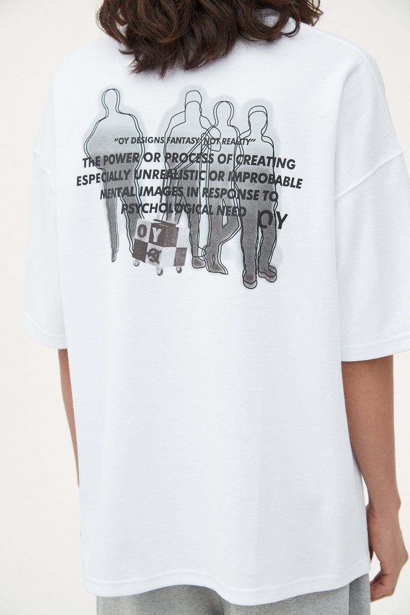 オーワイ(OY)  TOUR LOGO T-WHITE