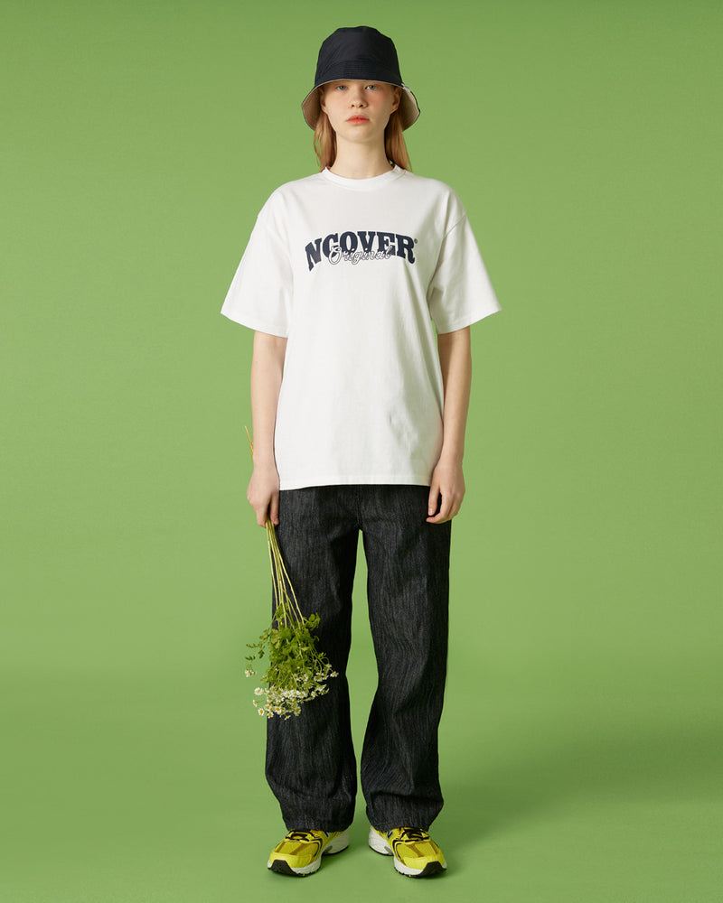 NCOVER（エンカバー）ARCH LOGO TSHIRT-WHITE