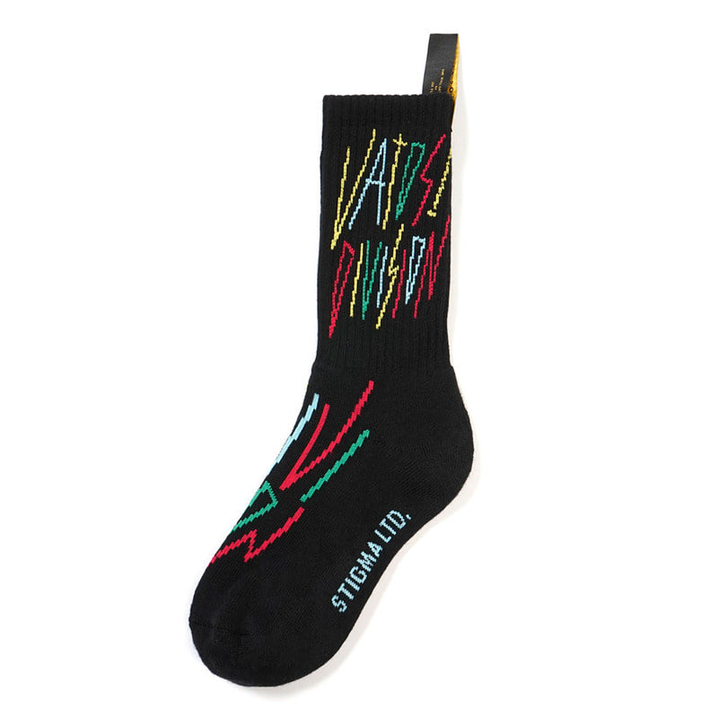 STIGMA(スティグマ)  RAINBOW SKATE SOCKS BLACK