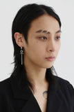 BLACKPURPLE (ブラックパープル) marrend long-drop cross earring